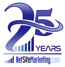 25 Years Logo for Net Site Marketing